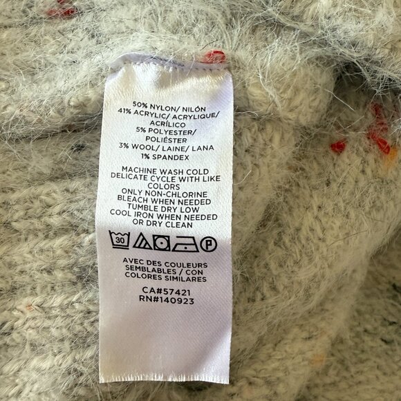 Women's Plus XXL Lou & Grey Loft Speckled Confetti Cowl Neck Soft Sweater - Picture 7 of 8